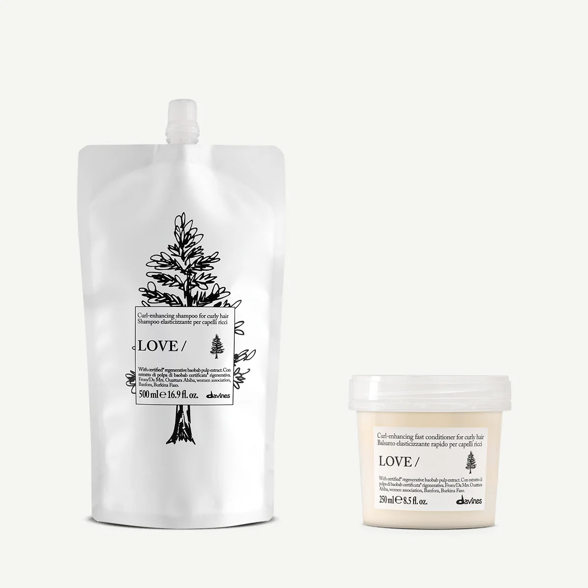 LOVE CURL Shampoo Refill & Conditioner